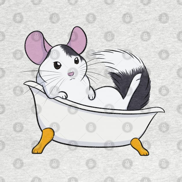 Chinchilla Bath (Mosaic) by DeguArts